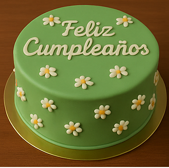 Torta temática verde