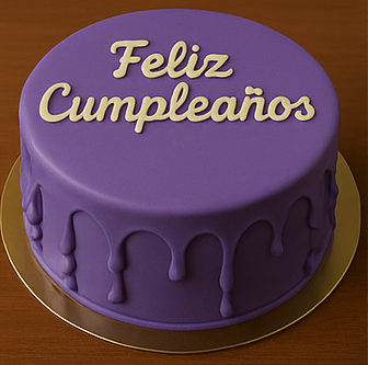 Torta temática violeta